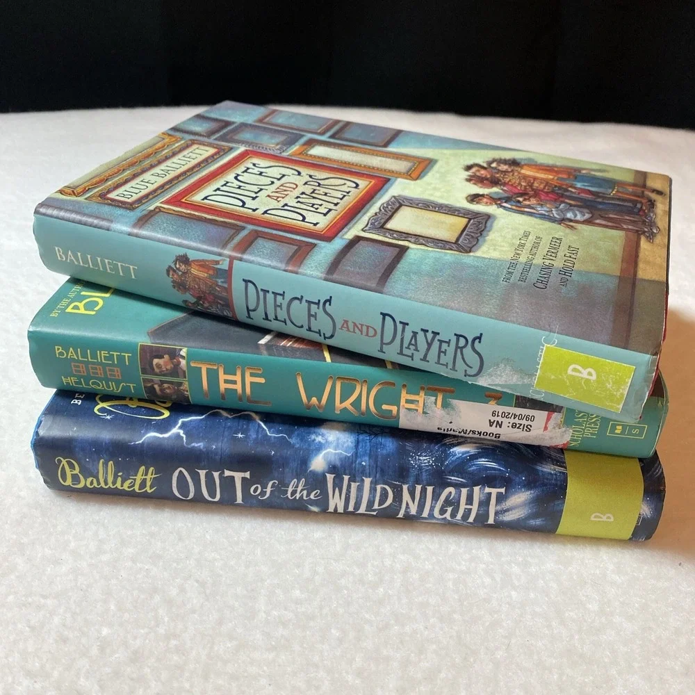 Blue Ballista Book Lot Wright 3 Pieces and Players Out‎ Of The Wild Night HB